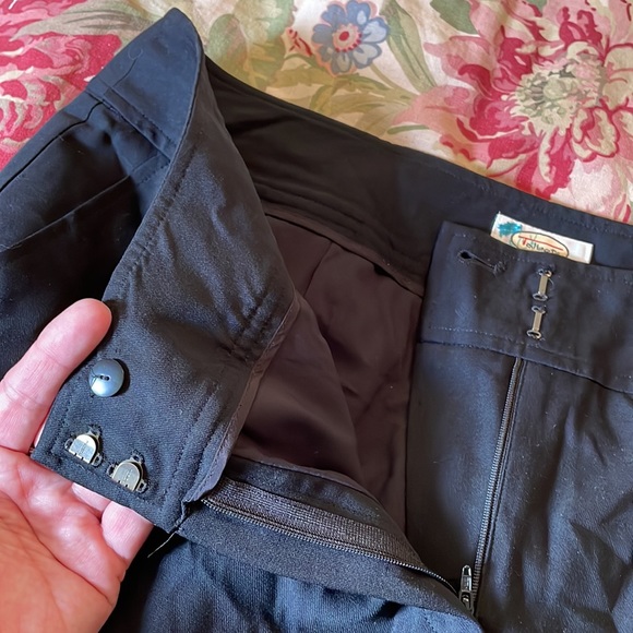 Vtg TALBOTS Size 16W Italian Wool Quality Stretch Dress Career Black Lined NWOT - Picture 12 of 14